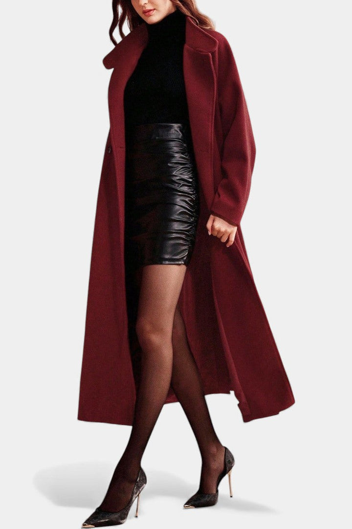Delphina | Belted Long-Line Coat