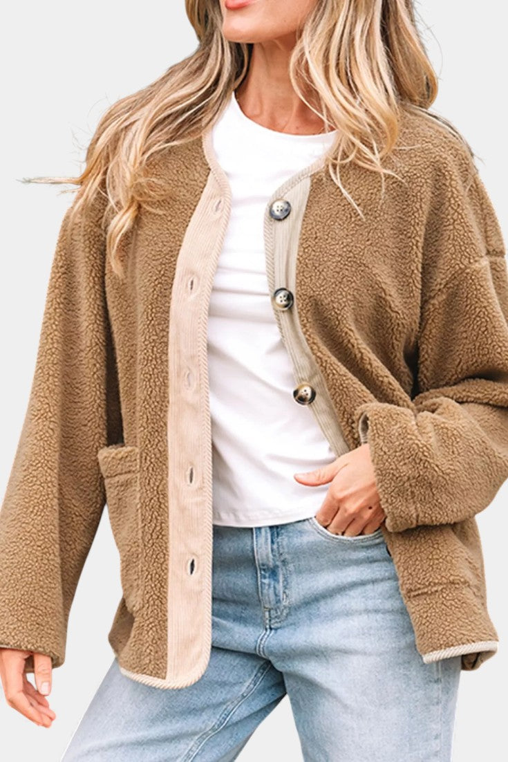 Sylvie | Relaxed Textured Button Jacket
