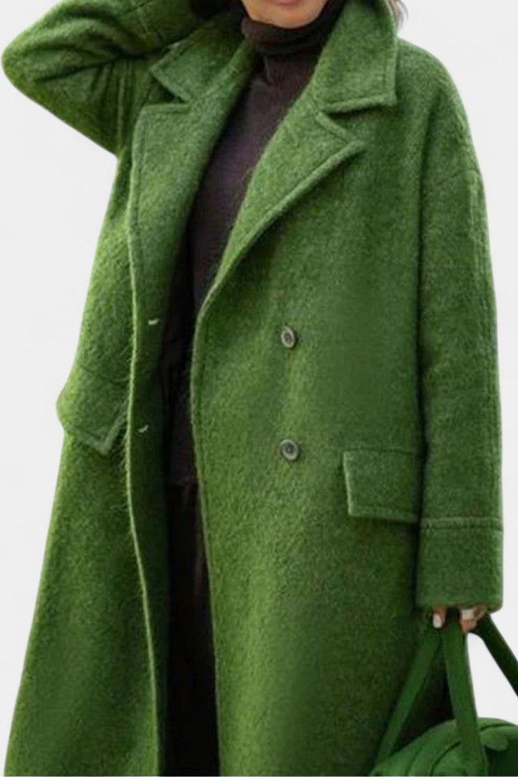 Cornelia | Oversized Double-Breasted Long Coat