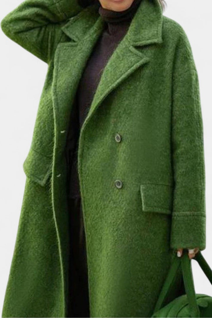 Cornelia | Oversized Double-Breasted Long Coat