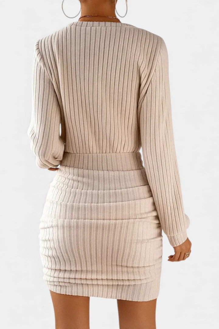 Elaine | Sculpted Ribbed Bodycon Dress