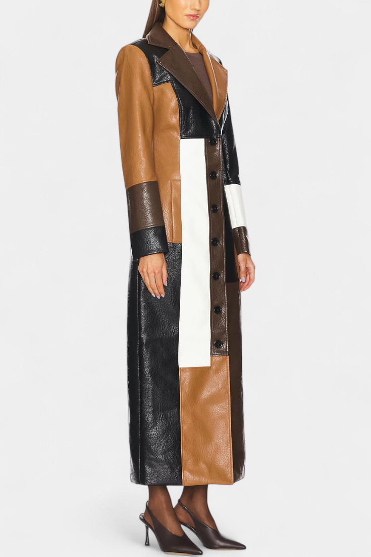Natalie | Panelled Longline Coat