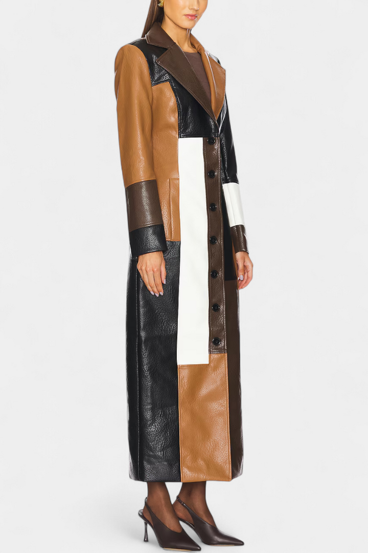 Natalie | Panelled Longline Coat