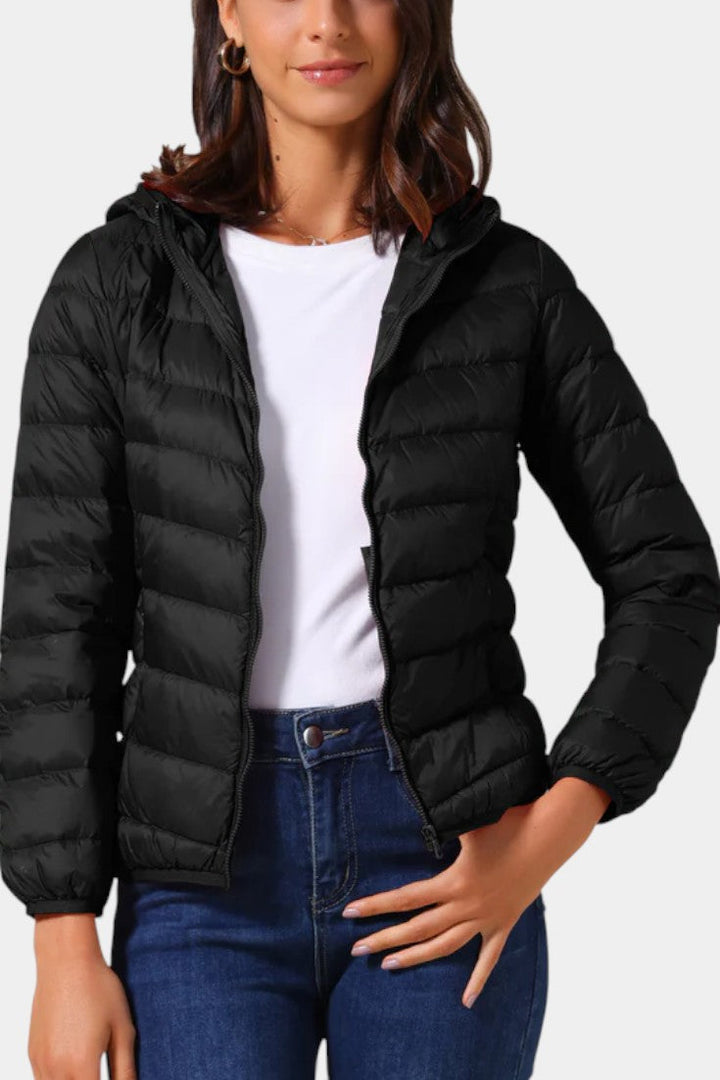 Bridgette | Lightweight Quilted Hooded Jacket