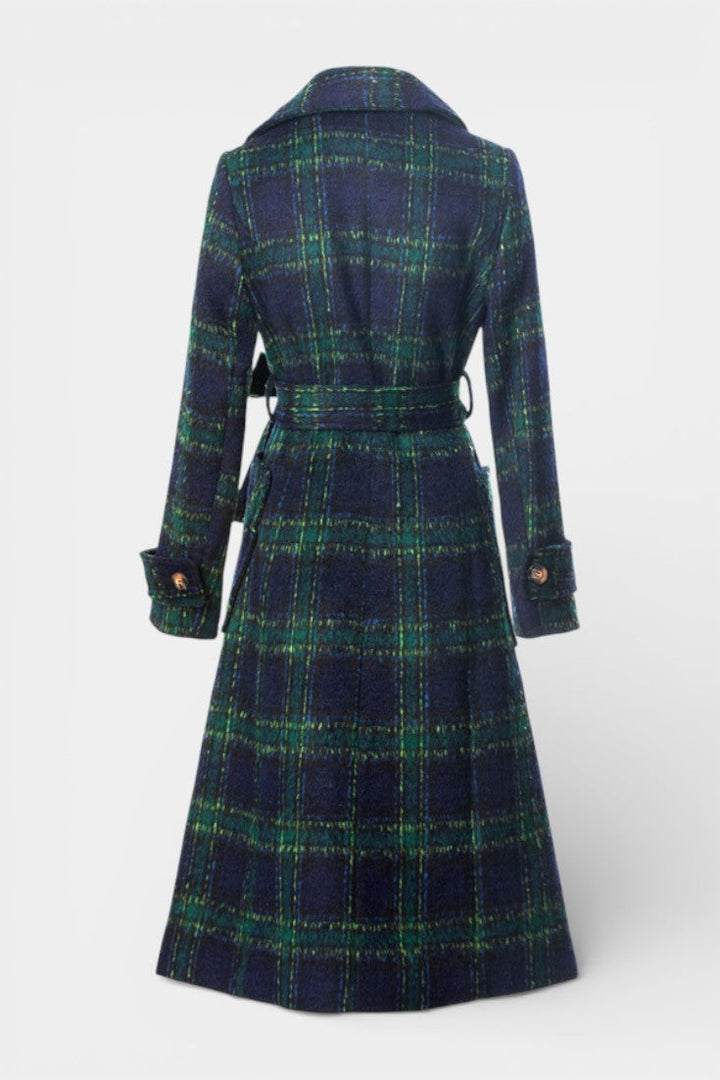 Sabella | Checked Longline Coat