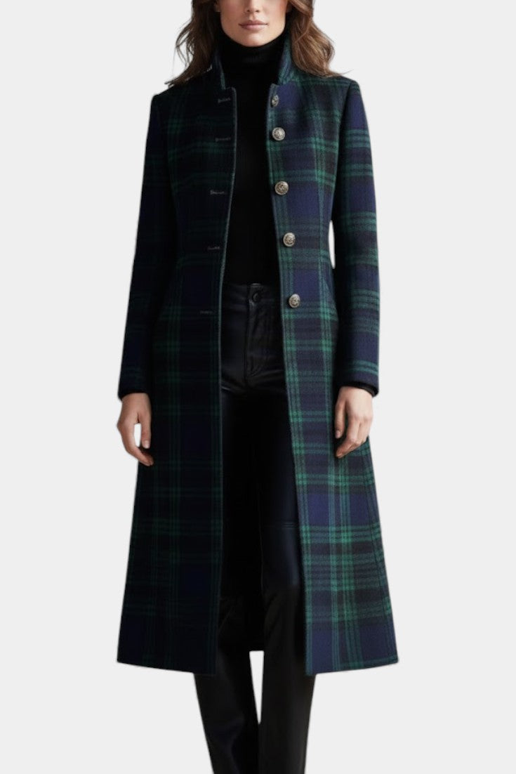 Valentina | Tailored Check Midi Coat