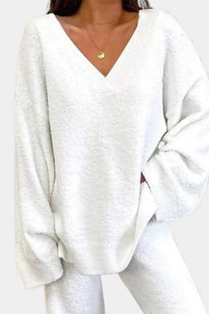 Lauren | Soft V-Neck Two-Piece Set