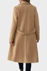 Rowena | Belted Double-Breasted Long Coat