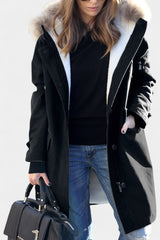 Kathryn | Cosy Hooded Mid-Length Parka