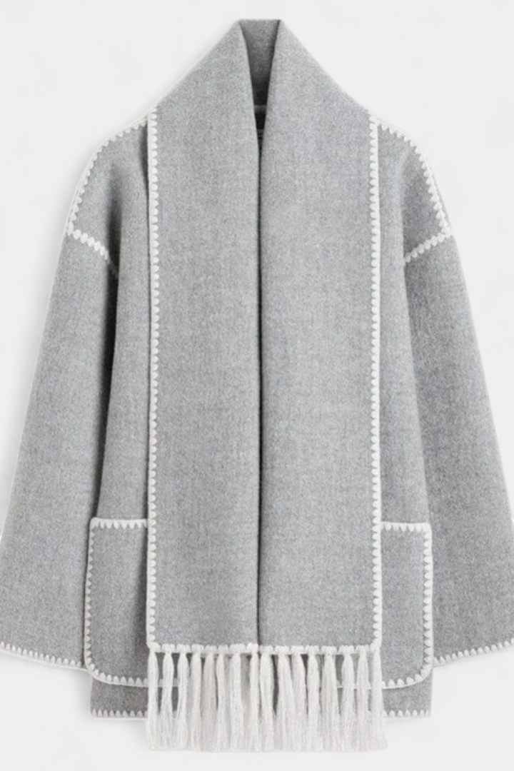 Aurelie | Scarf-Collar Wrap Coat
