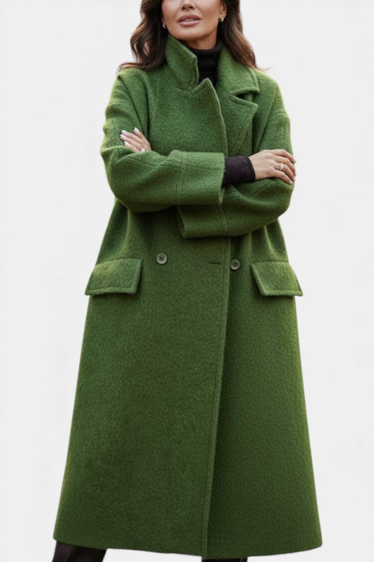 Cornelia | Oversized Double-Breasted Long Coat