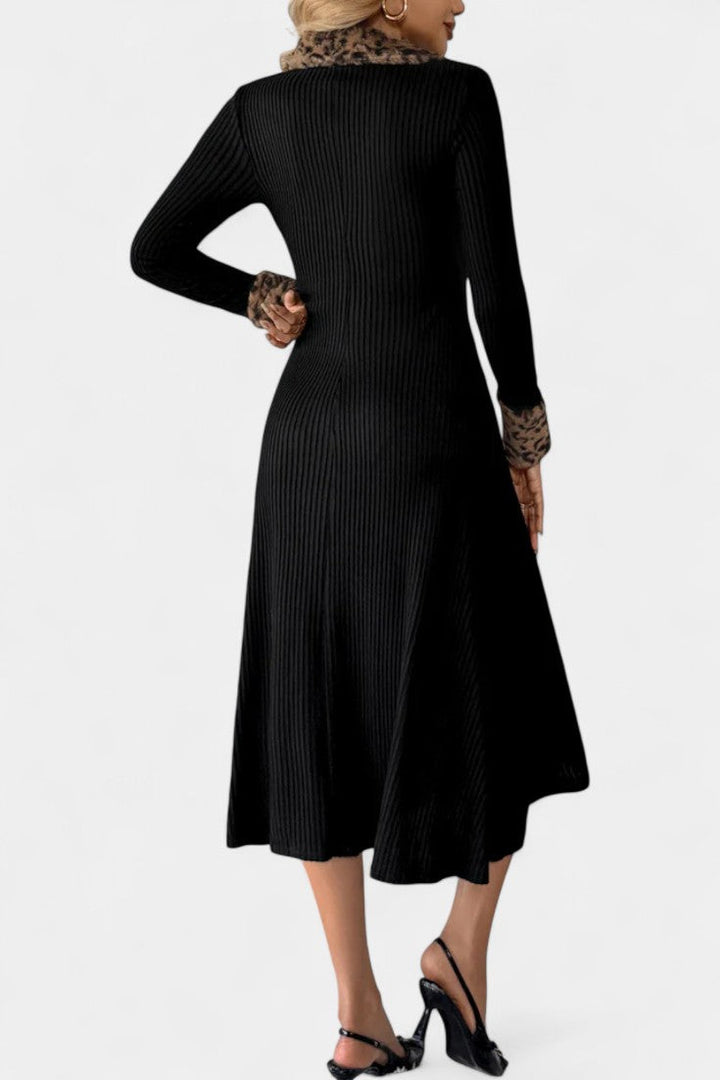 Cecile | Elegant Textured Midi Dress