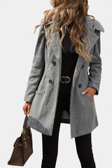 Winona | Tailored Double-Breasted Hooded Coat