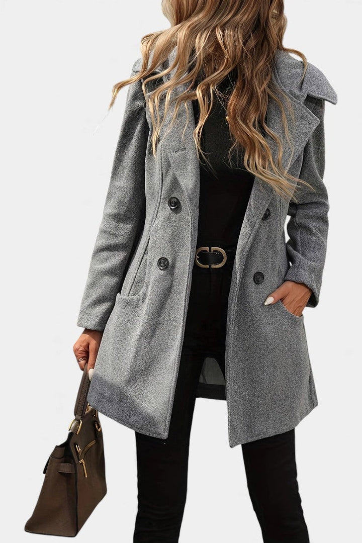Winona | Tailored Double-Breasted Hooded Coat