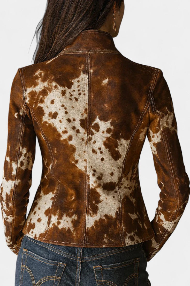 Priscilla | Spotted High-Collar Jacket