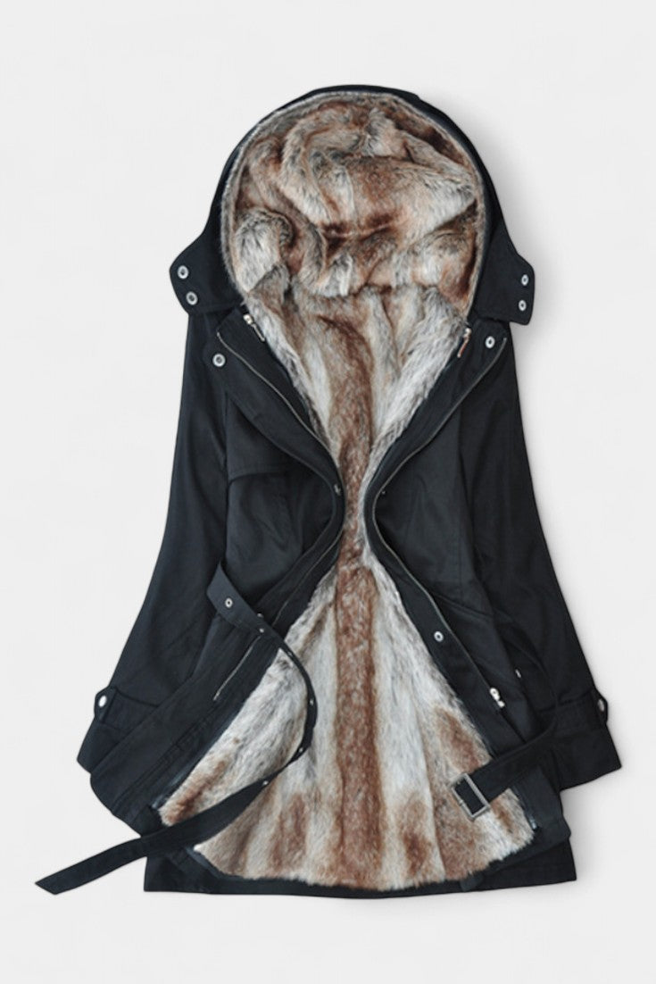 Sigrid | Hooded Belted Long Parka