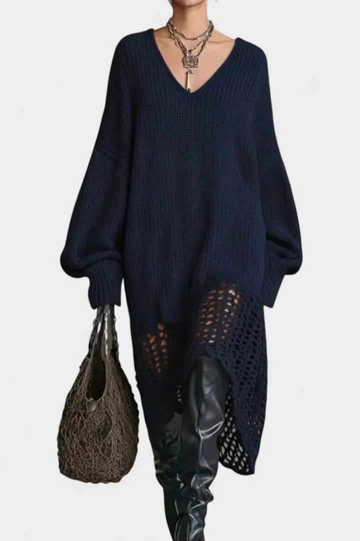 Fern | Relaxed Open-Weave Knit Dress