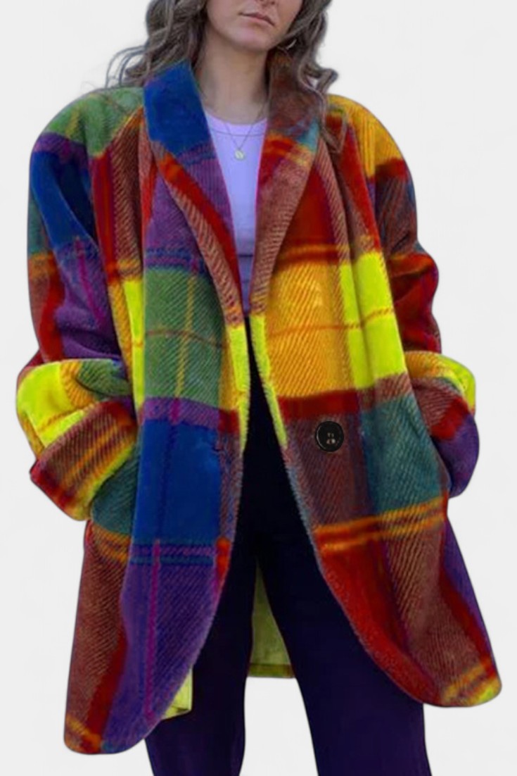 Ramona | Bold Plaid Oversized Coat