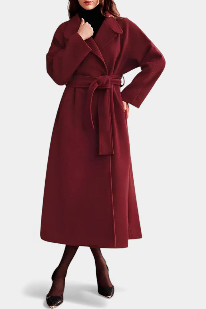 Delphina | Belted Long-Line Coat