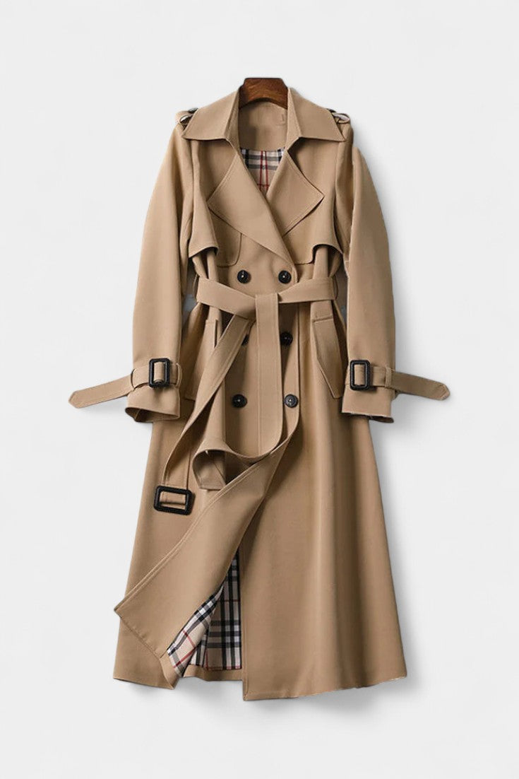 Aurora | Belted Double-Breasted Trench Coat