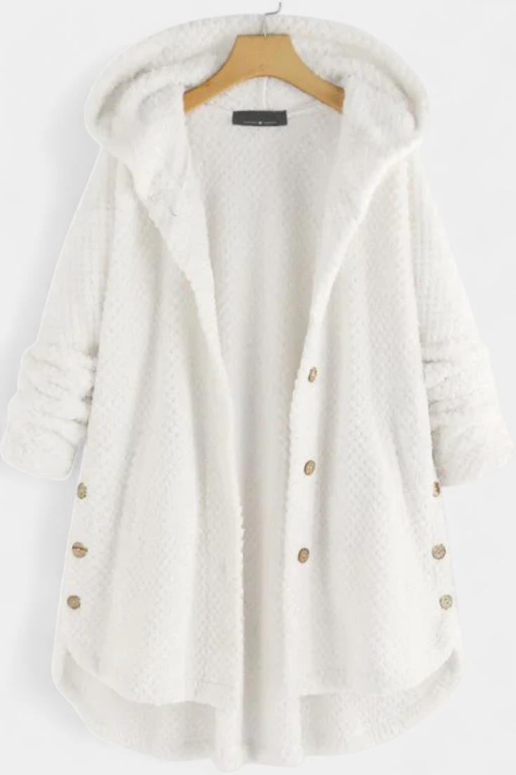 Wren | Hooded Ribbed Longline Coat
