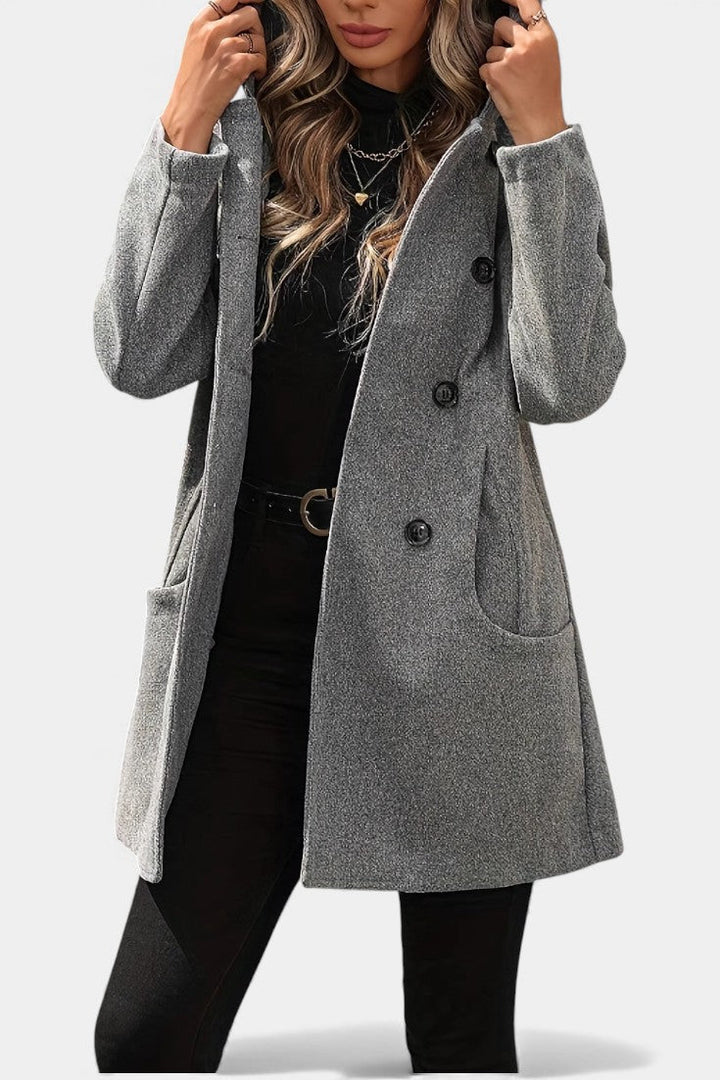 Winona | Tailored Double-Breasted Hooded Coat