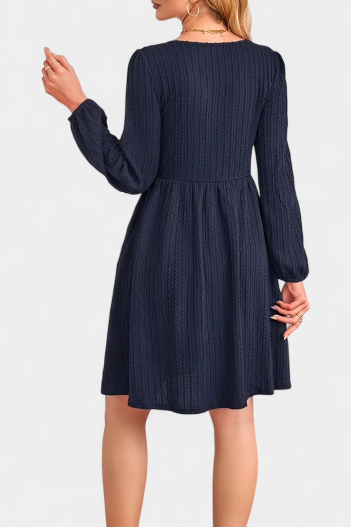 Emily | Textured A-Line Dress