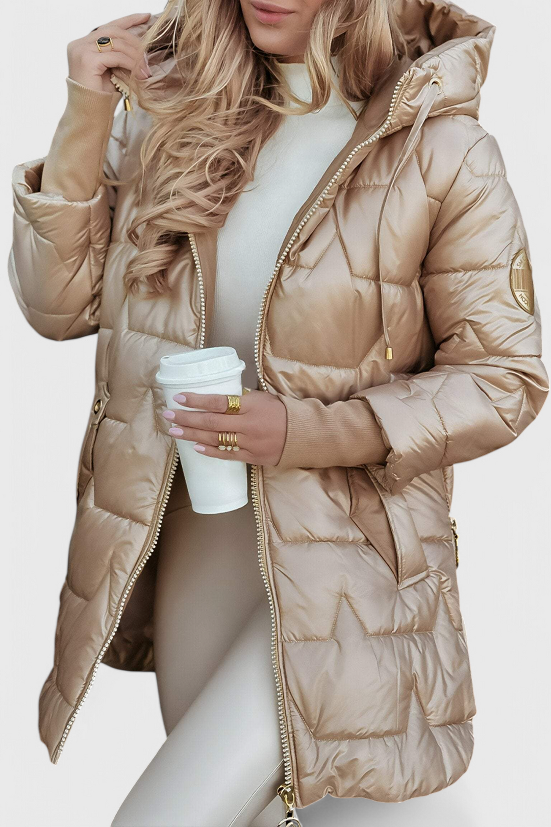 Faith | Longline Hooded Puffer Jacket