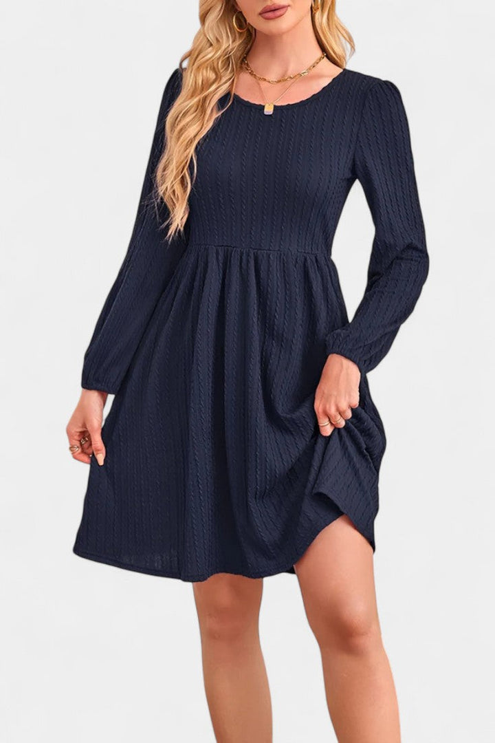 Emily | Textured A-Line Dress