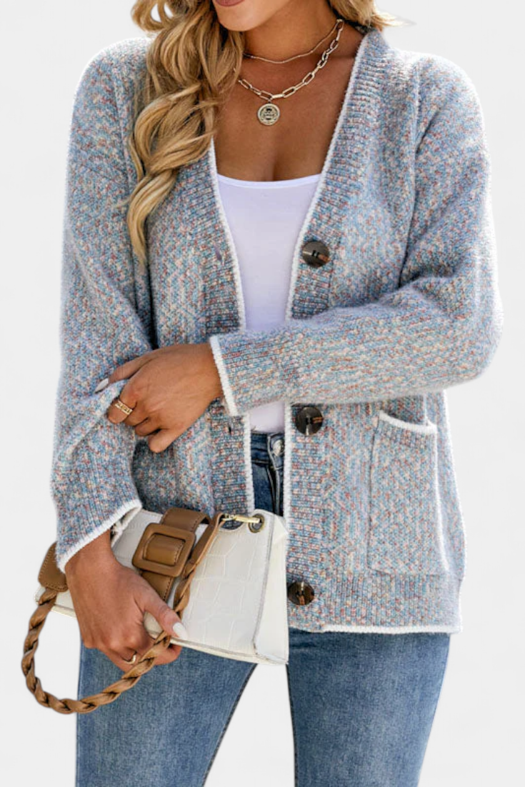 Elaine | Cosy Button-Front Cardigan