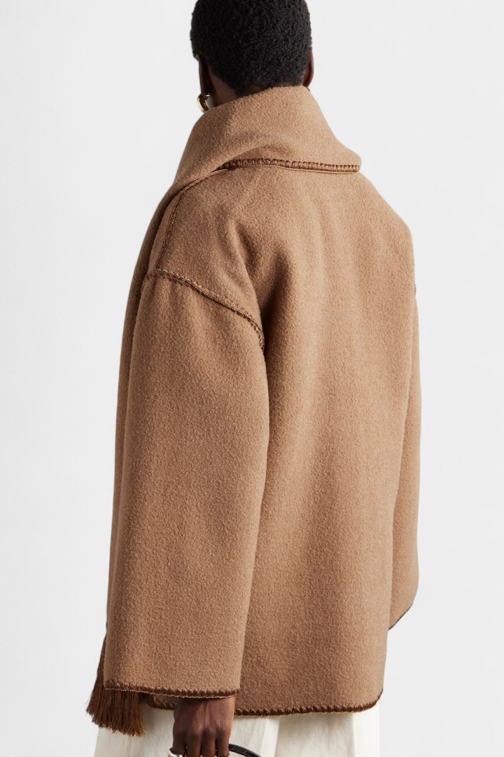 Aurelie | Scarf-Collar Wrap Coat