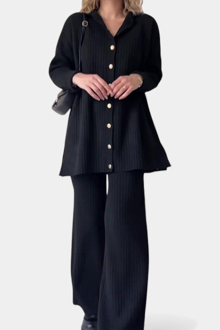 Theodora | Refined Ribbed Two-Piece Set