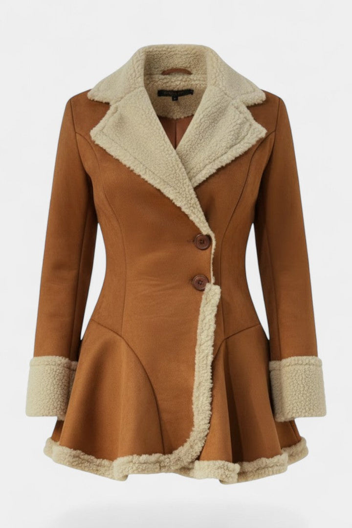 Roselyn | Soft-Trimmed Flared Coat