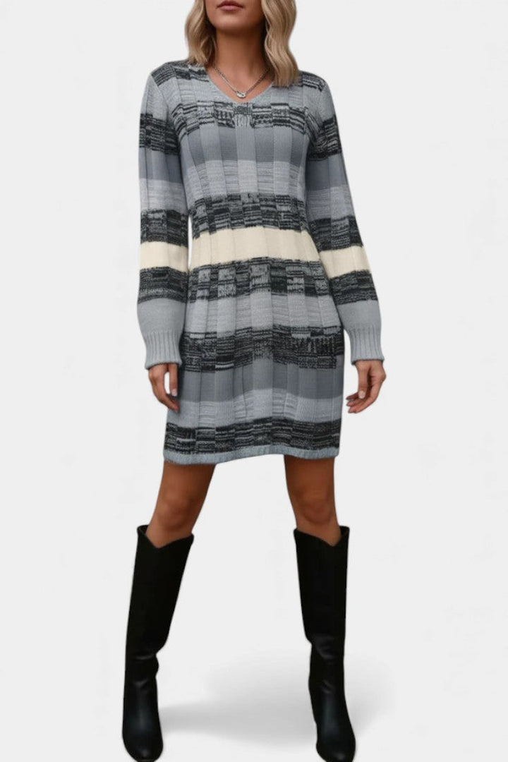 Frances | Striped Sweater Dress