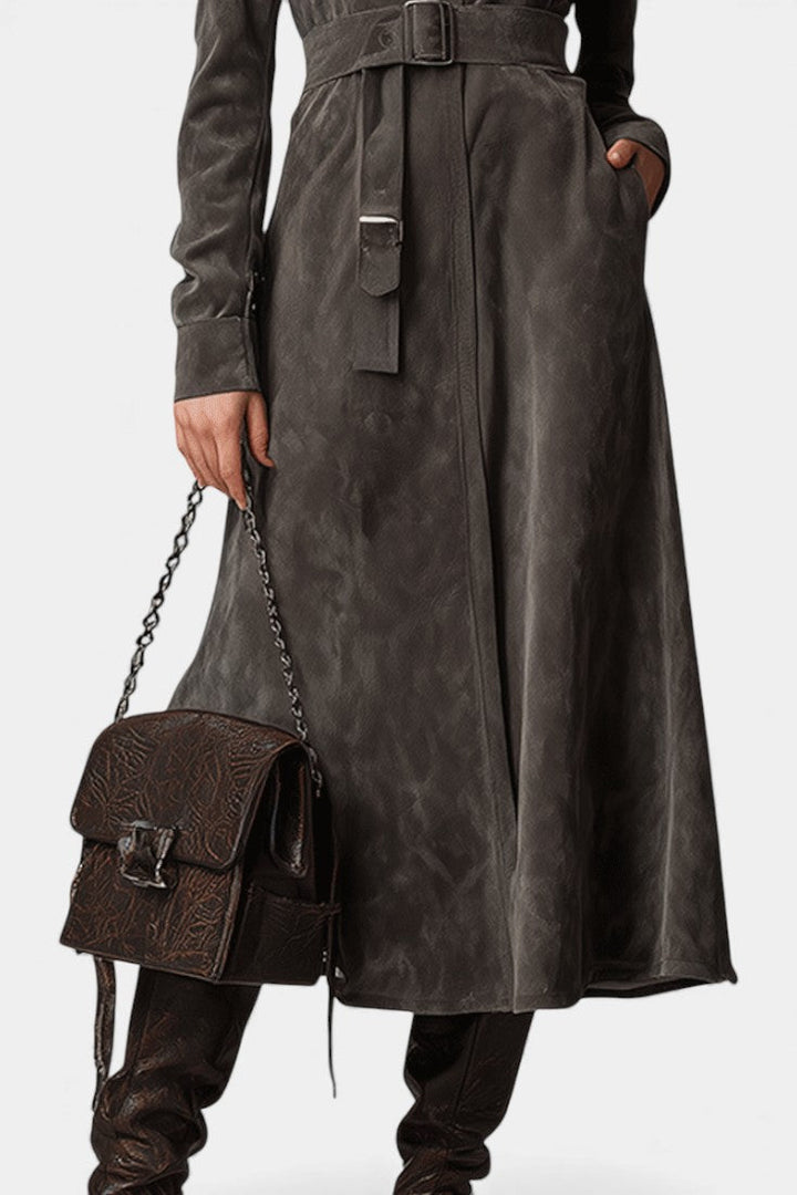 Marlowe | Belted Long Western Coat