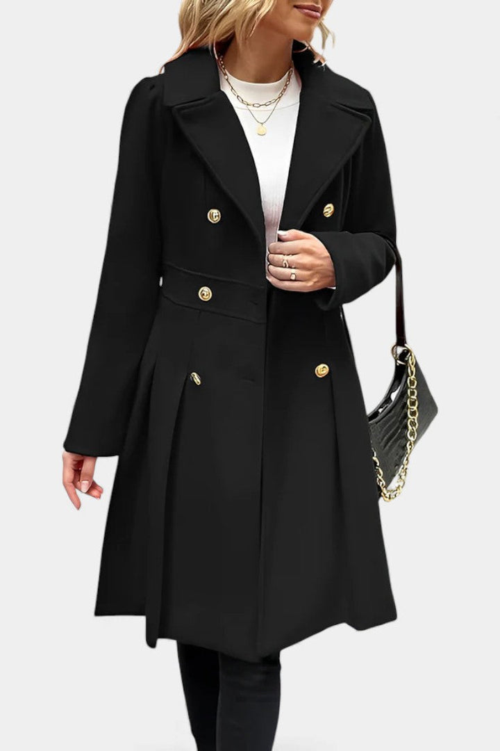 Rosemarie | Double-Breasted Flared Coat