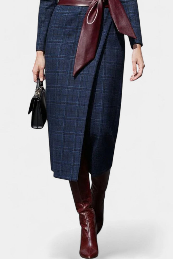 Fleur | Tailored Wrap Midi Skirt