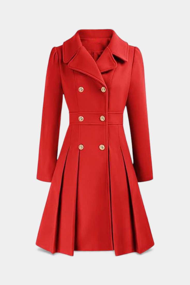 Rosemarie | Double-Breasted Flared Coat