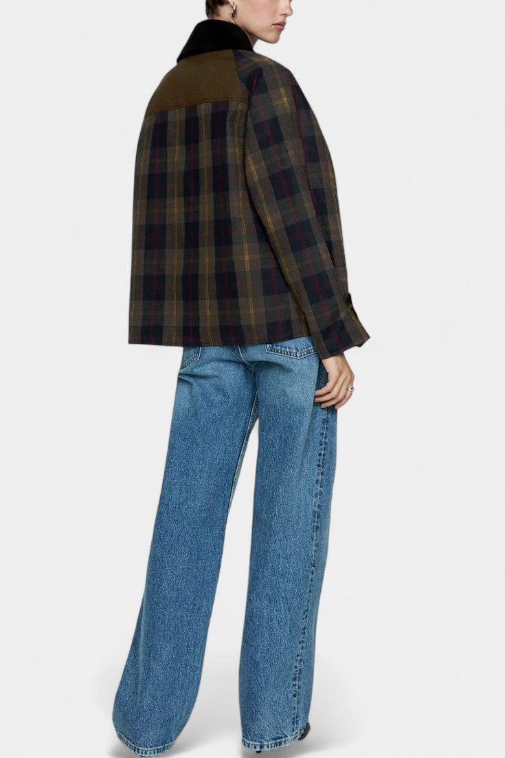 Winona | Timeless Checked Jacket with Contrasting Collar