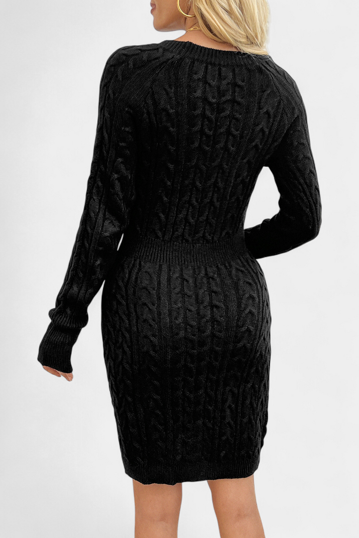Carolyn | Textured Knit Fitted Dress