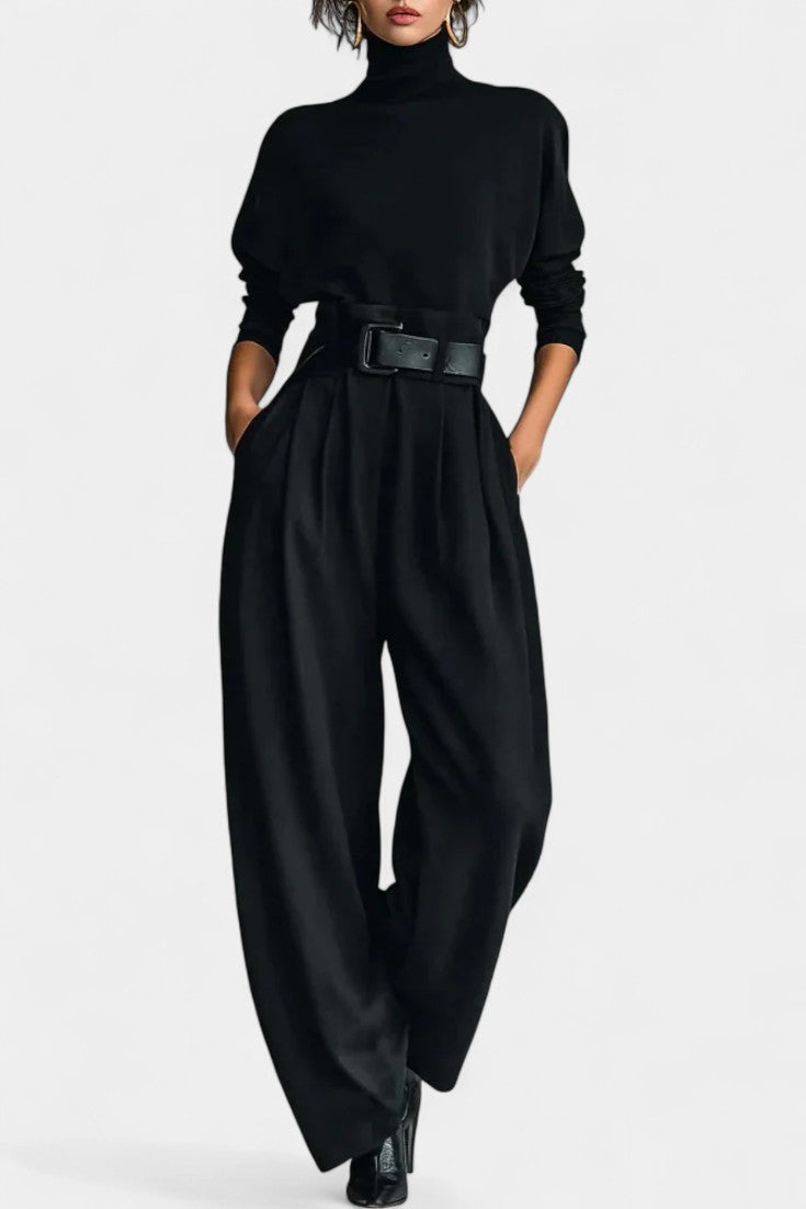 Delia | High-Collar Two-Piece Set