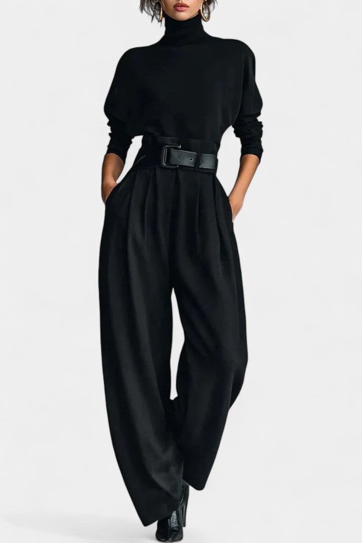 Delia | High-Collar Two-Piece Set