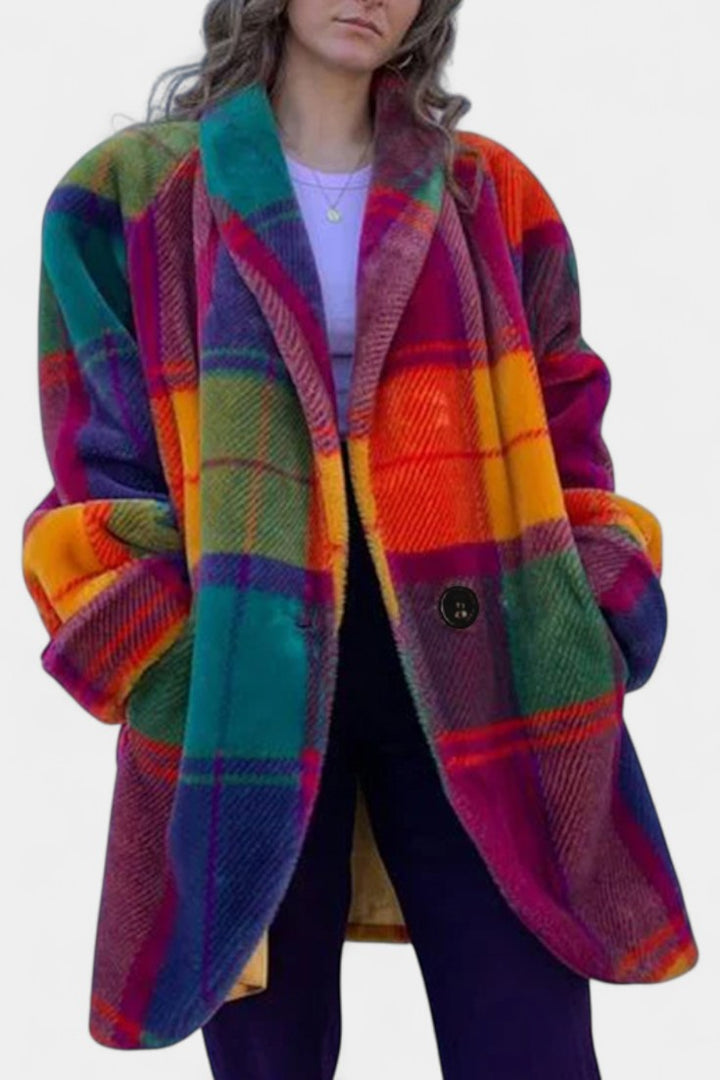 Ramona | Bold Plaid Oversized Coat