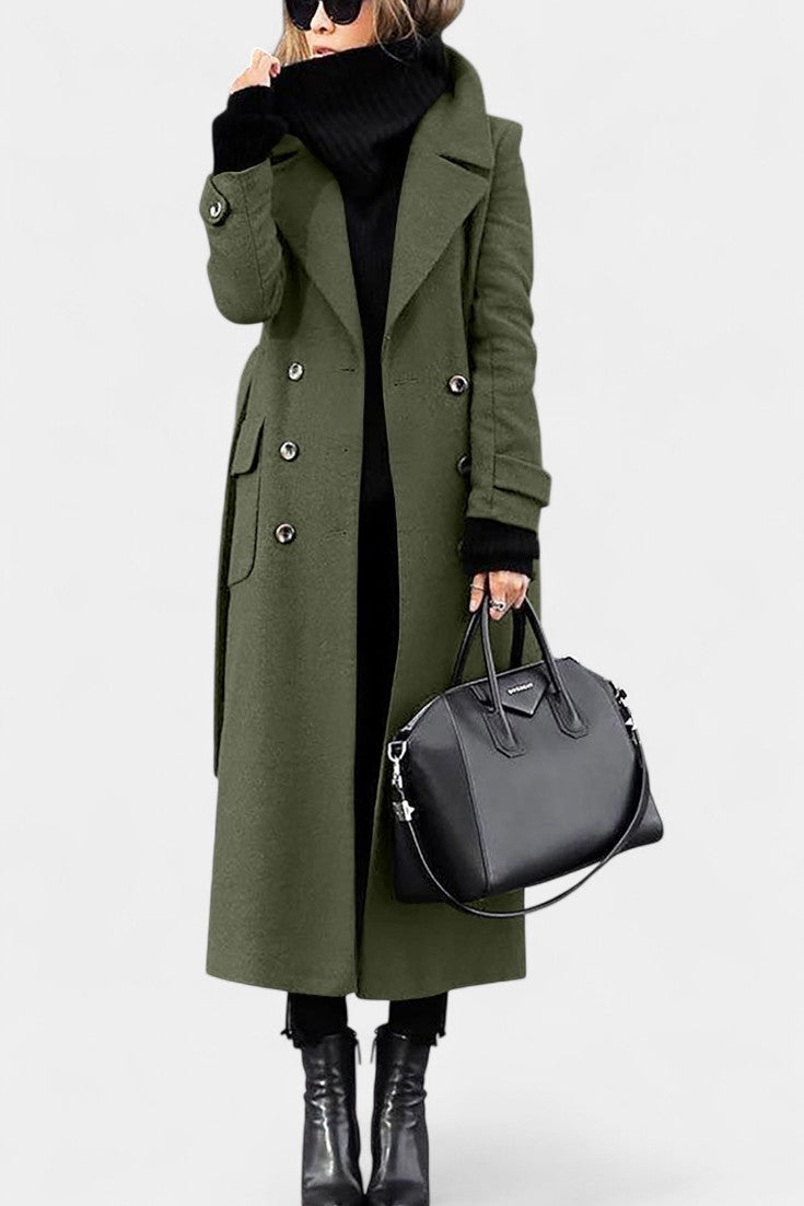 Antoinette | Tailored Double-Breasted Long Coat