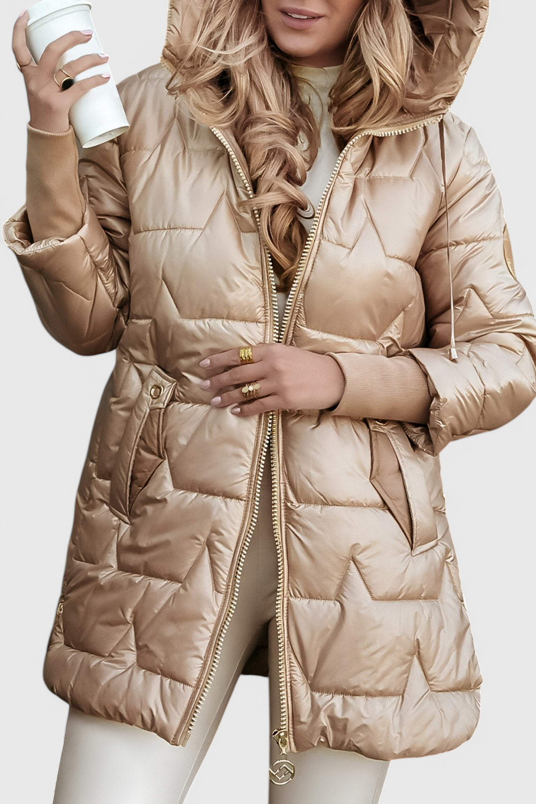Faith | Longline Hooded Puffer Jacket