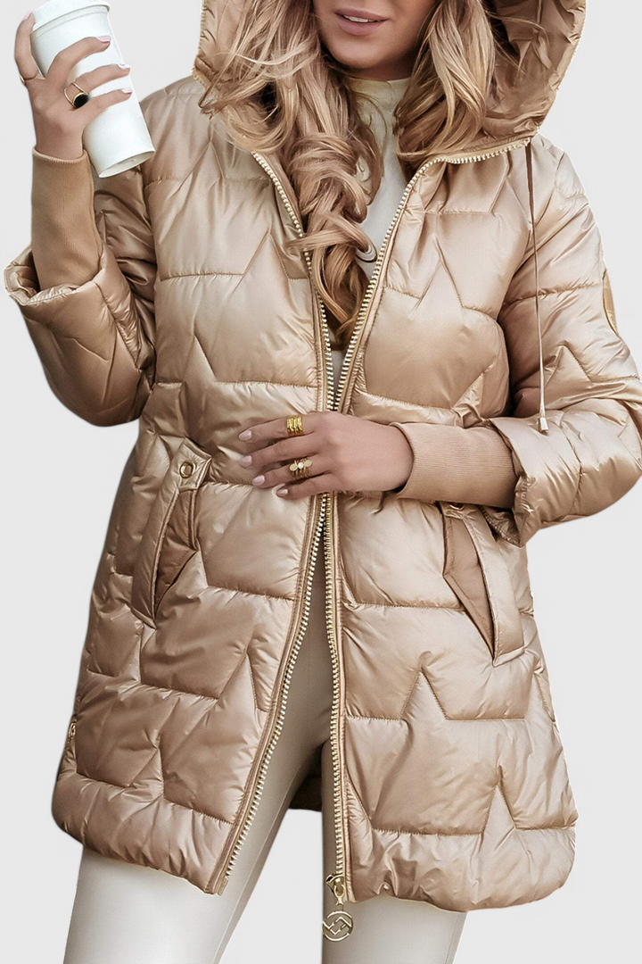Faith | Longline Hooded Puffer Jacket