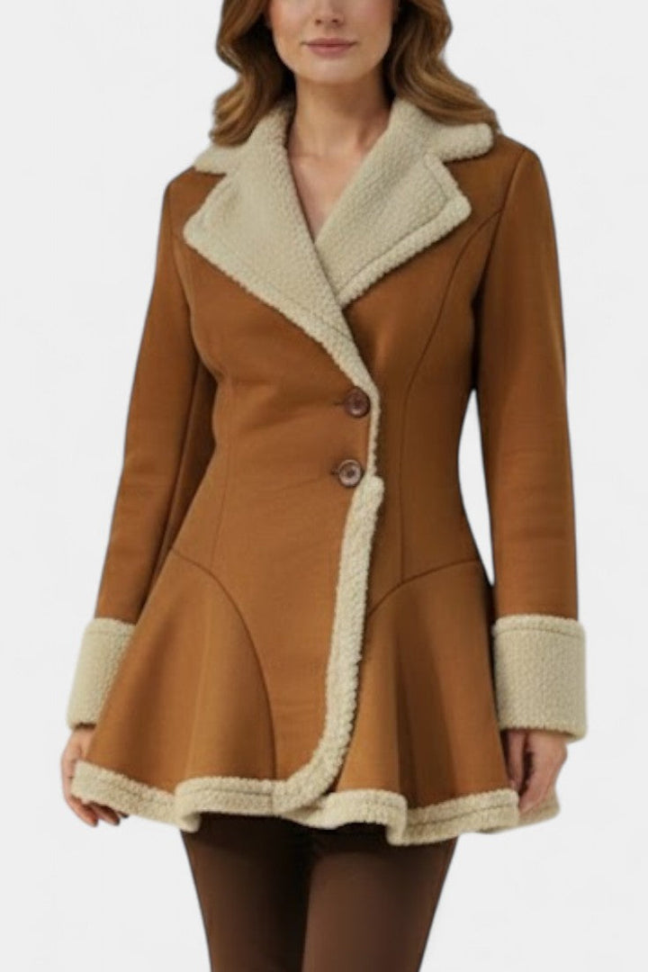Agatha | Fitted Flared Button Coat