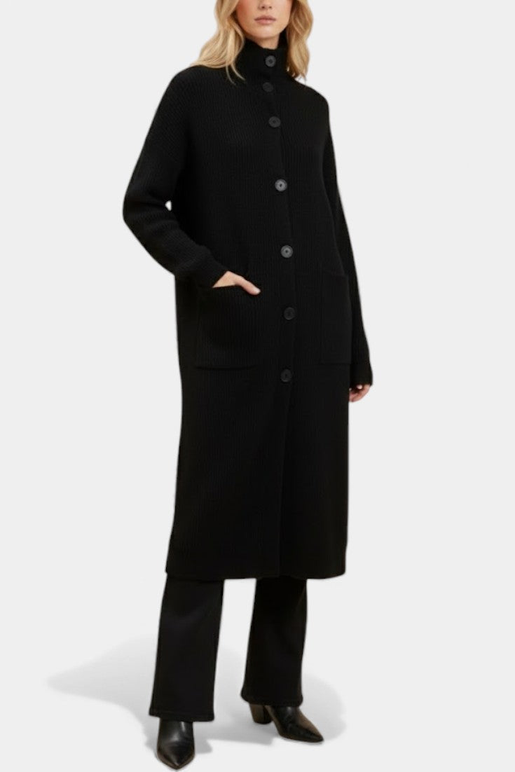 Amelie | Longline Turtleneck Coat