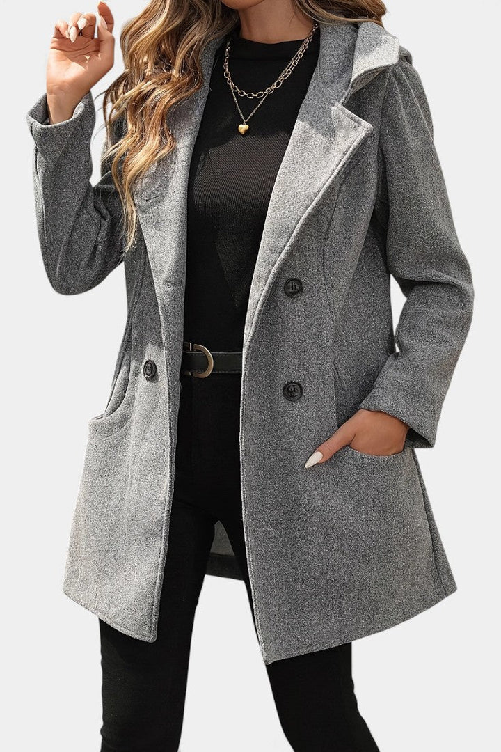 Ophelia | Double-Breasted Hooded Coat