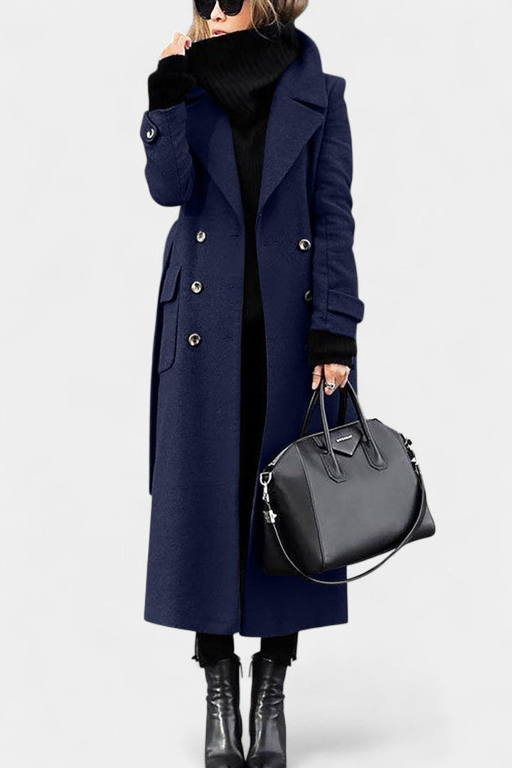 Antoinette | Tailored Double-Breasted Long Coat